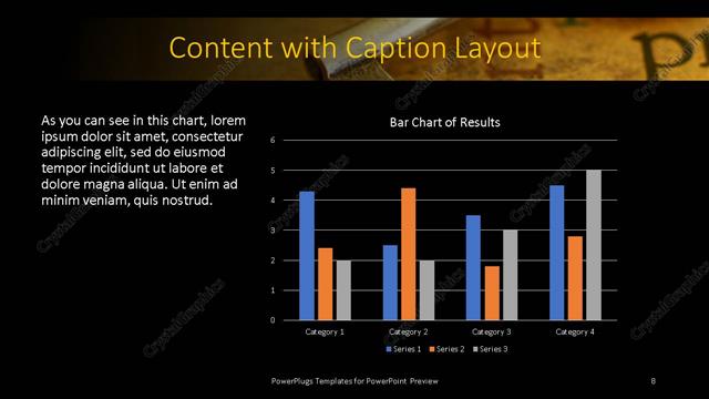 Content with Caption presentation slide layout