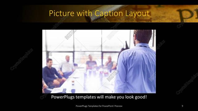 Picture with Caption presentation slide layout