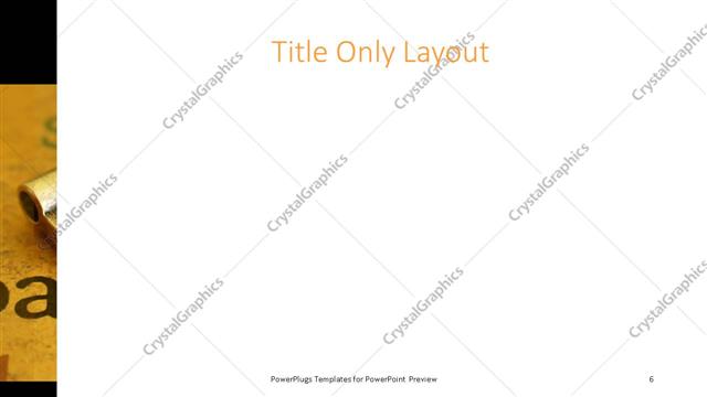 Title Only presentation slide layout