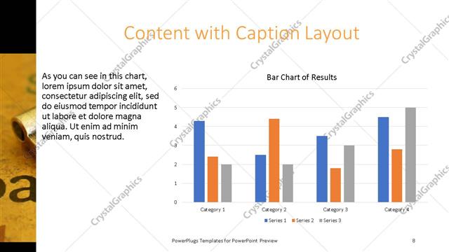Content with Caption presentation slide layout