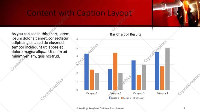 Content with Caption presentation slide layout