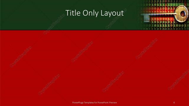 Title Only presentation slide layout
