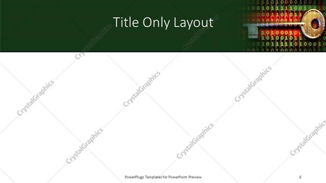 Title Only presentation slide layout