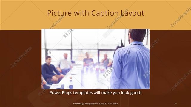Picture with Caption presentation slide layout