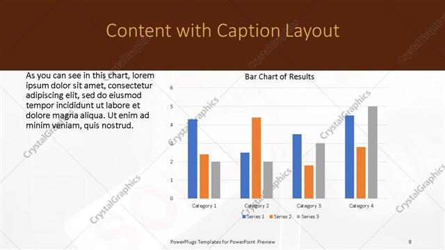 Content with Caption presentation slide layout