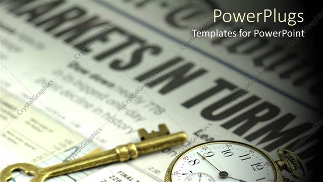  Presentation with key - A key and a pocket watch