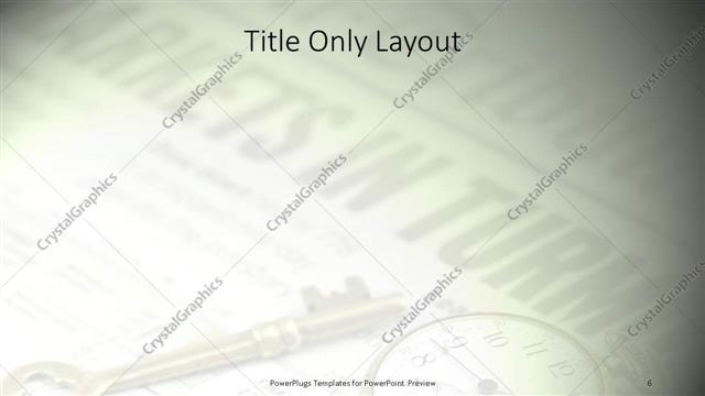 Title Only presentation slide layout
