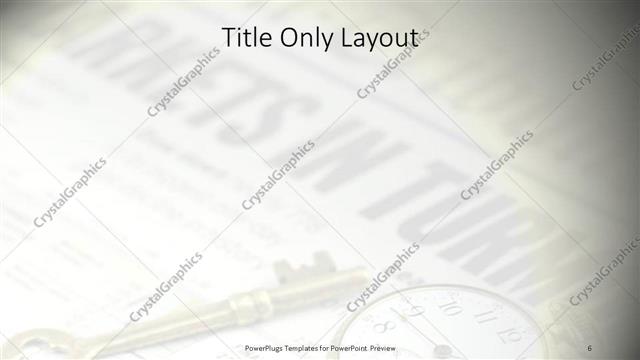 Title Only presentation slide layout