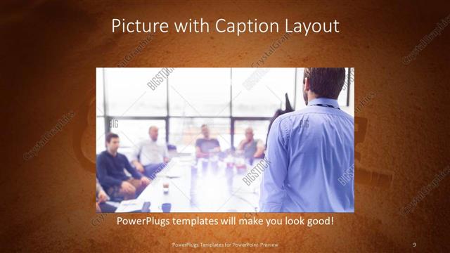 Picture with Caption presentation slide layout
