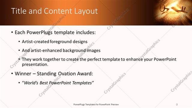 Title and Content presentation slide layout