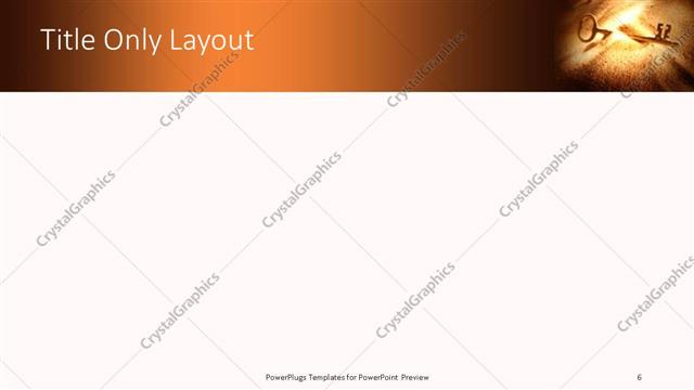 Title Only presentation slide layout