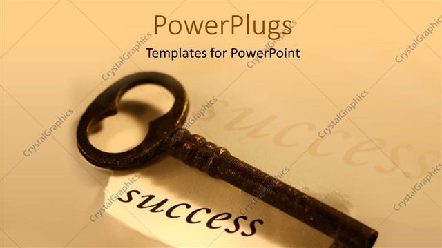  Presentation with skin color - A key with skin color background and place for text