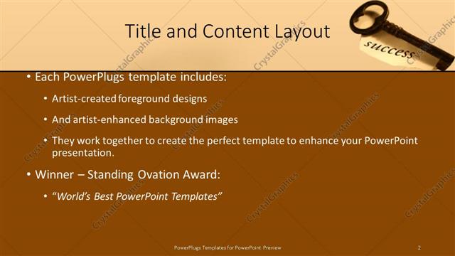 Title and Content presentation slide layout