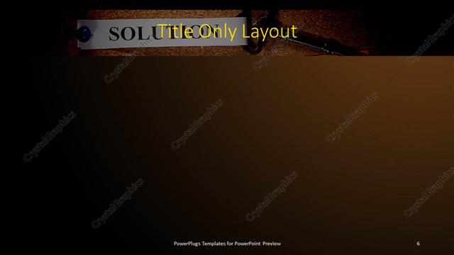 Title Only presentation slide layout