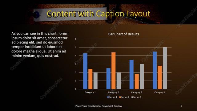 Content with Caption presentation slide layout
