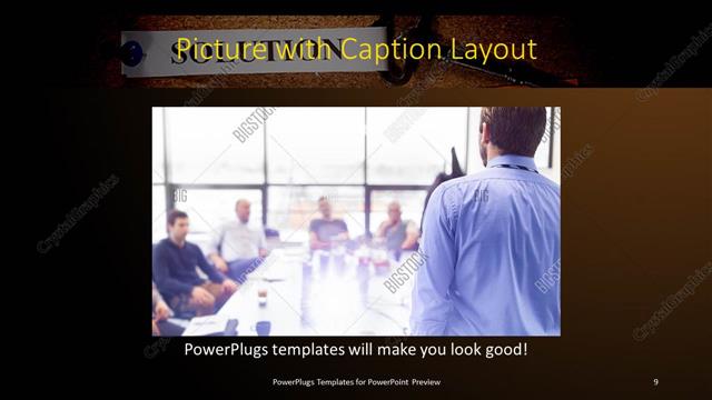 Picture with Caption presentation slide layout
