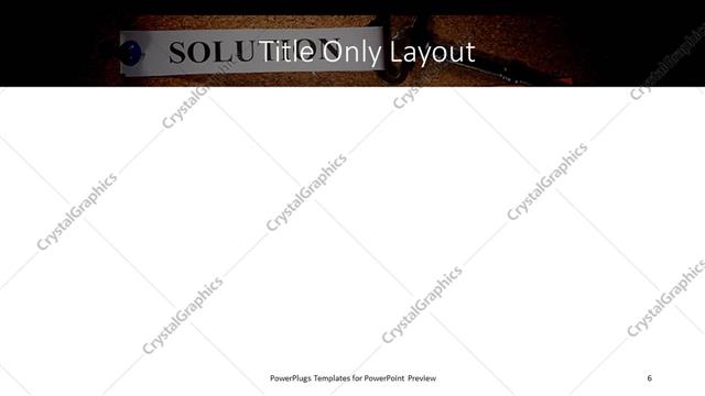 Title Only presentation slide layout