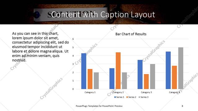 Content with Caption presentation slide layout