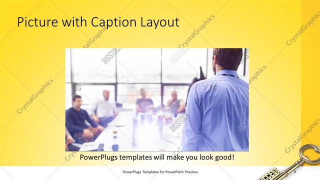 Picture with Caption presentation slide layout