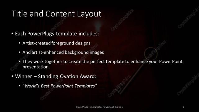 Title and Content presentation slide layout