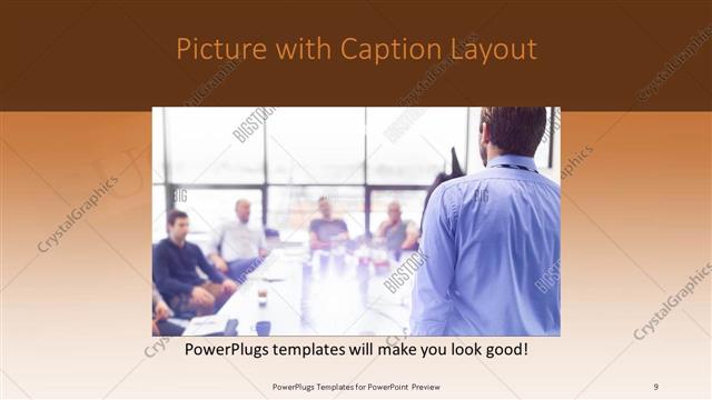 Picture with Caption presentation slide layout
