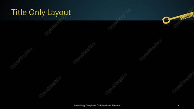 Title Only presentation slide layout