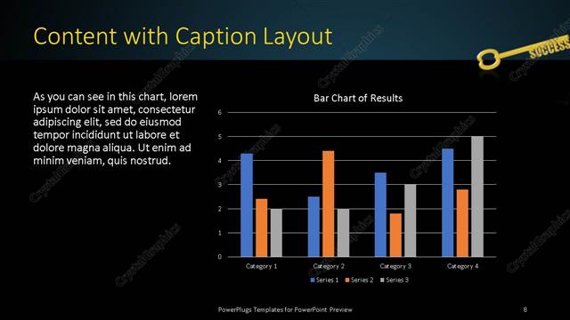 Content with Caption presentation slide layout