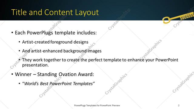 Title and Content presentation slide layout