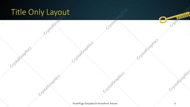 Title Only presentation slide layout