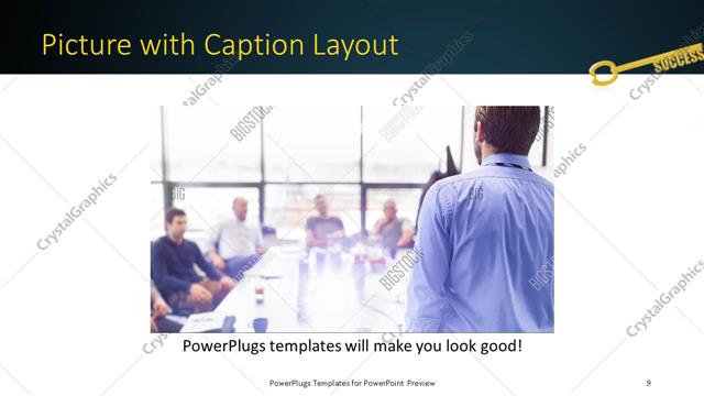 Picture with Caption presentation slide layout