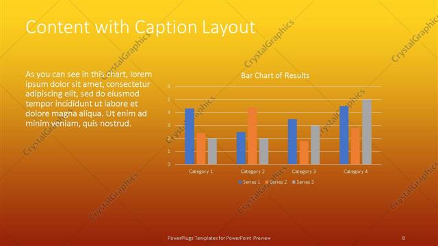 Content with Caption presentation slide layout