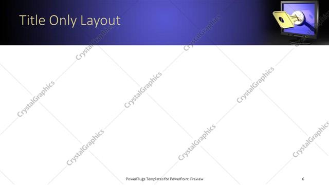 Title Only presentation slide layout