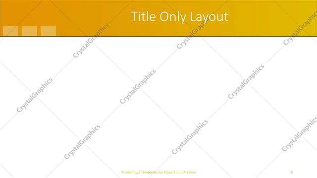 Title Only presentation slide layout