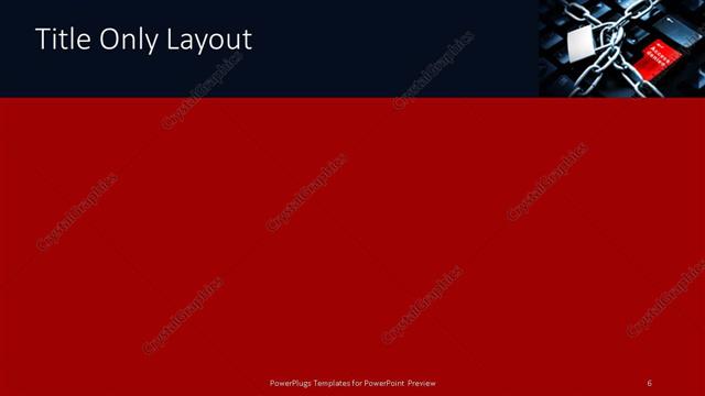 Title Only presentation slide layout