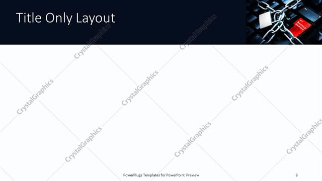 Title Only presentation slide layout