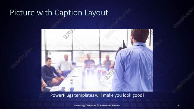 Picture with Caption presentation slide layout