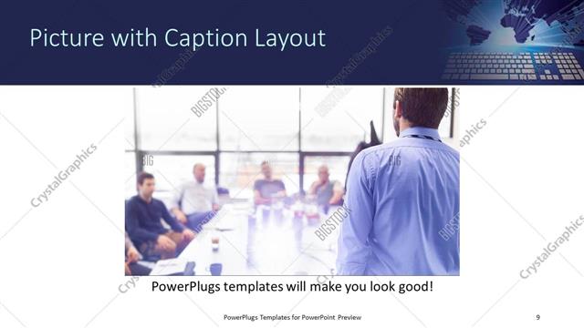 Picture with Caption presentation slide layout