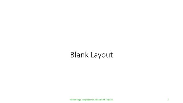 Blank presentation slide layout