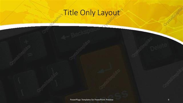 Title Only presentation slide layout