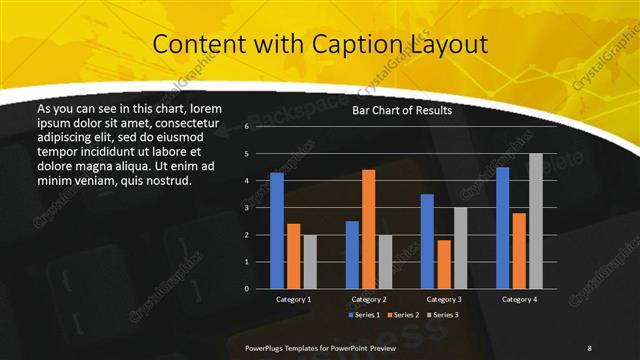 Content with Caption presentation slide layout