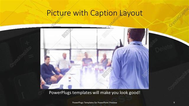 Picture with Caption presentation slide layout
