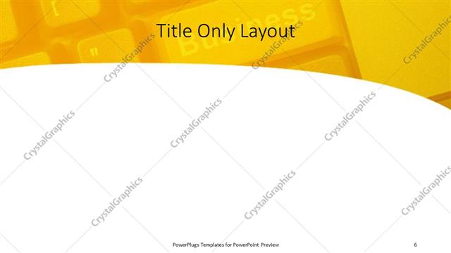 Title Only presentation slide layout
