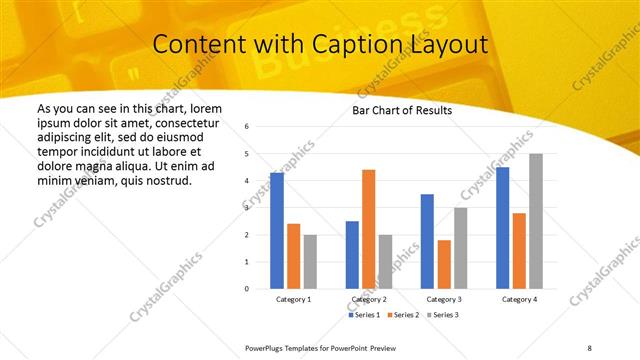 Content with Caption presentation slide layout