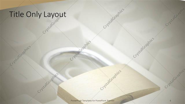 Title Only presentation slide layout