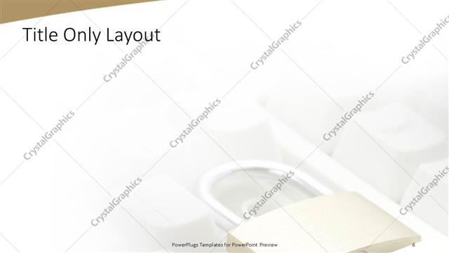 Title Only presentation slide layout