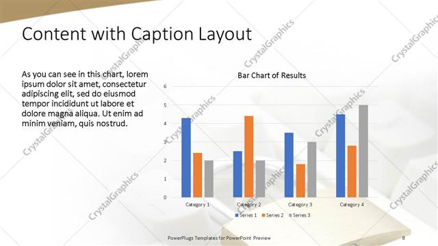 Content with Caption presentation slide layout
