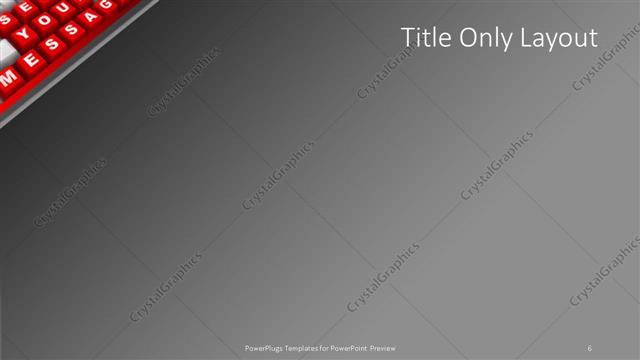 Title Only presentation slide layout