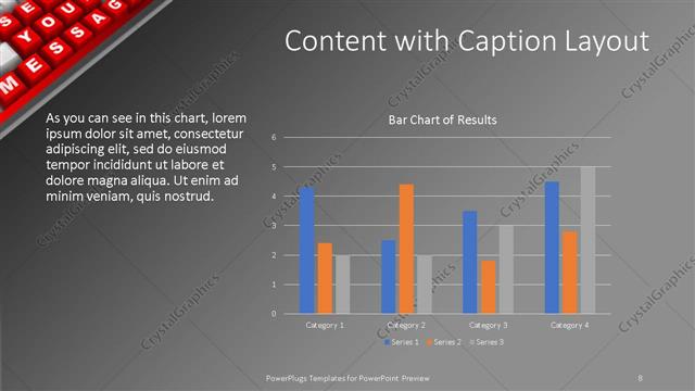 Content with Caption presentation slide layout