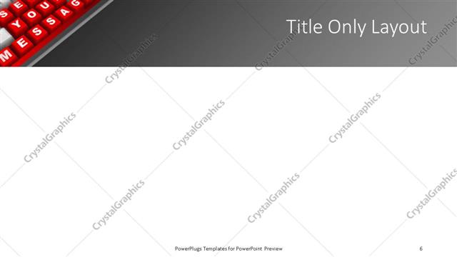 Title Only presentation slide layout