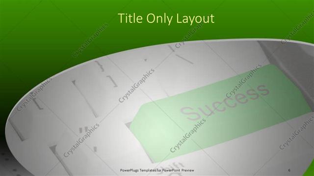 Title Only presentation slide layout